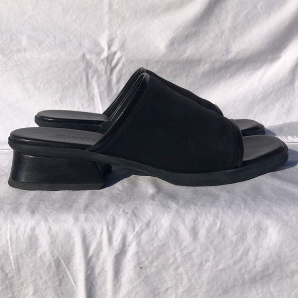 Cole Haan Black Micro Fiber Slide/Mule w/1.5” Heel, “Traci” - Picture 6 of 13